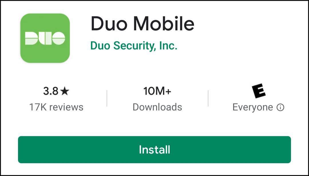 Duo Mobile Google Play Store